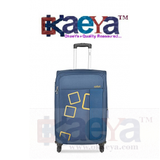OkaeYa Safari Fabric 81 cms Navy Blue Soft Side Suitcase (TETRA 4W 79 NAVY BLUE)